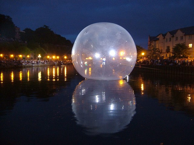 File:Sphere on the Exe - geograph.org.uk - 1091114.jpg