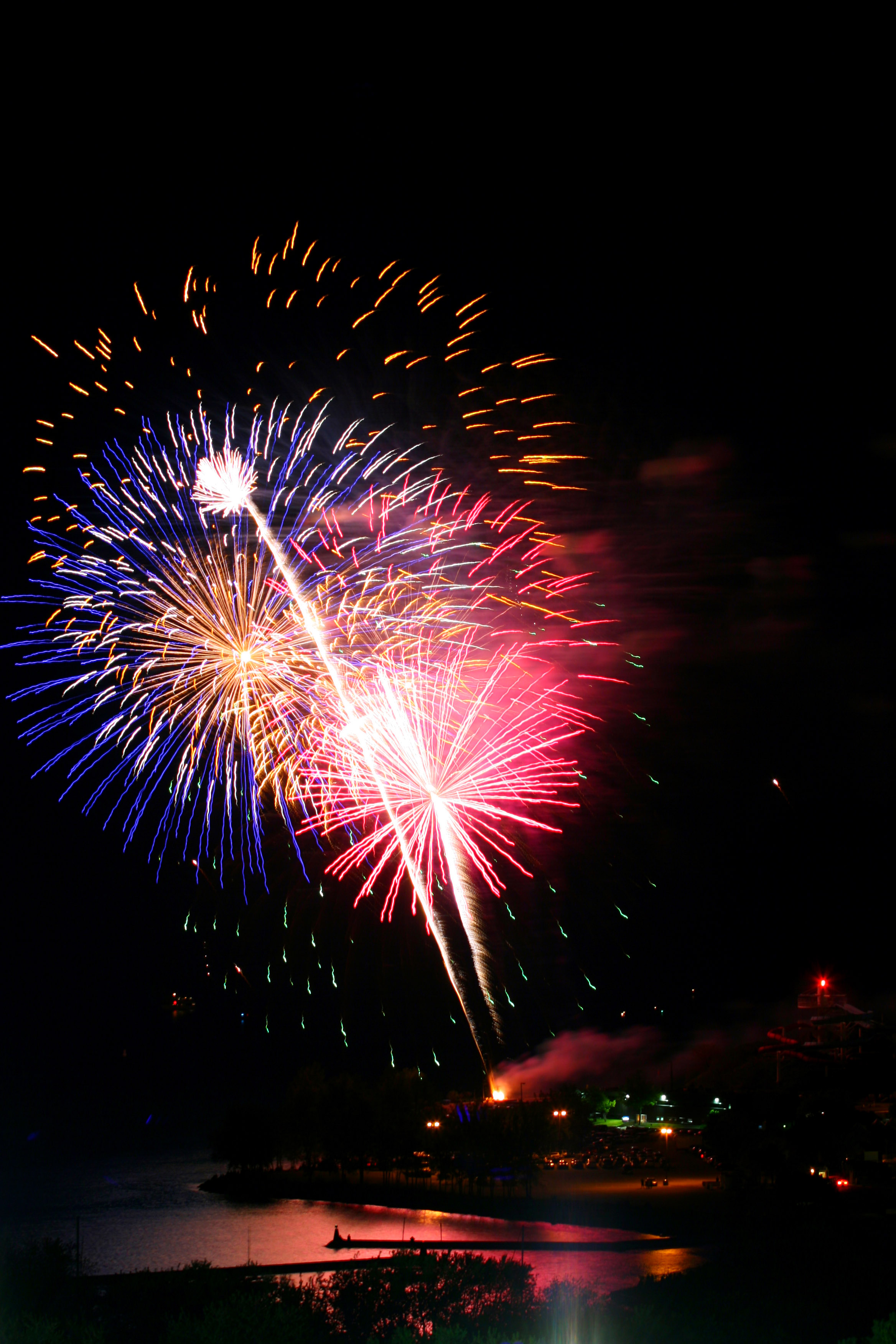 Victoria Day fireworks display from [[Ontario Place]], Toronto, in 2010