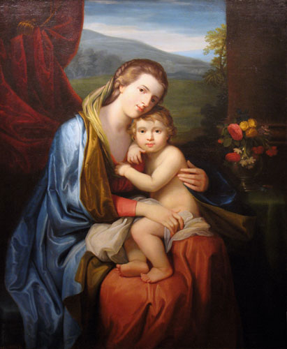 File:Anne, Countess of Northampton, with her daughter, Elizabeth by Benjamin West.jpg