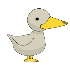 Cartoon steamer duck walking animation.gif