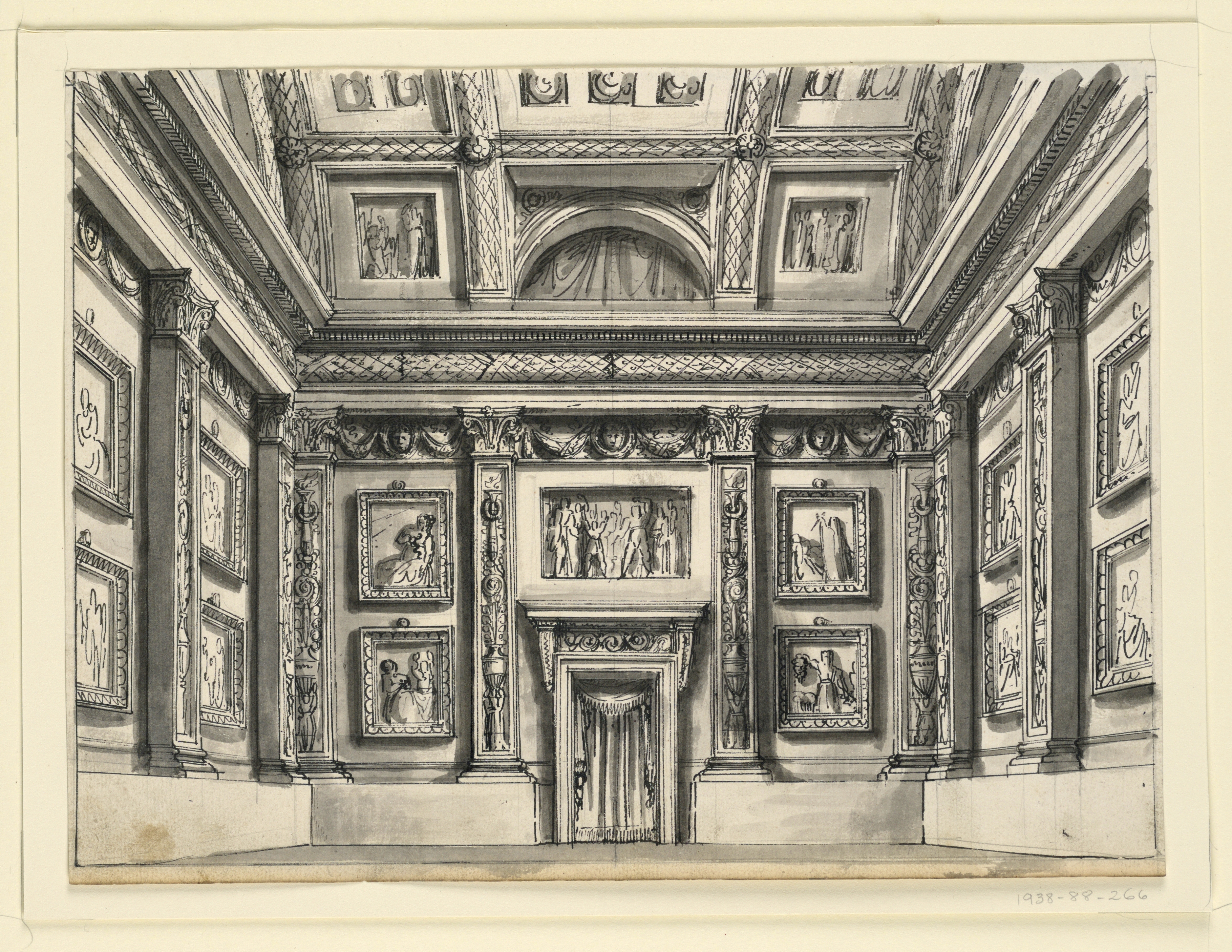 Drawing, Stage Design, Palace Interior, 1831 (CH 18359295).jpg. en:United S...