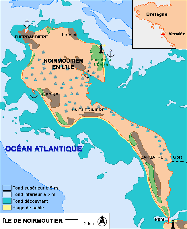 carte de noirmoutier Île de Noirmoutier — Wikipédia