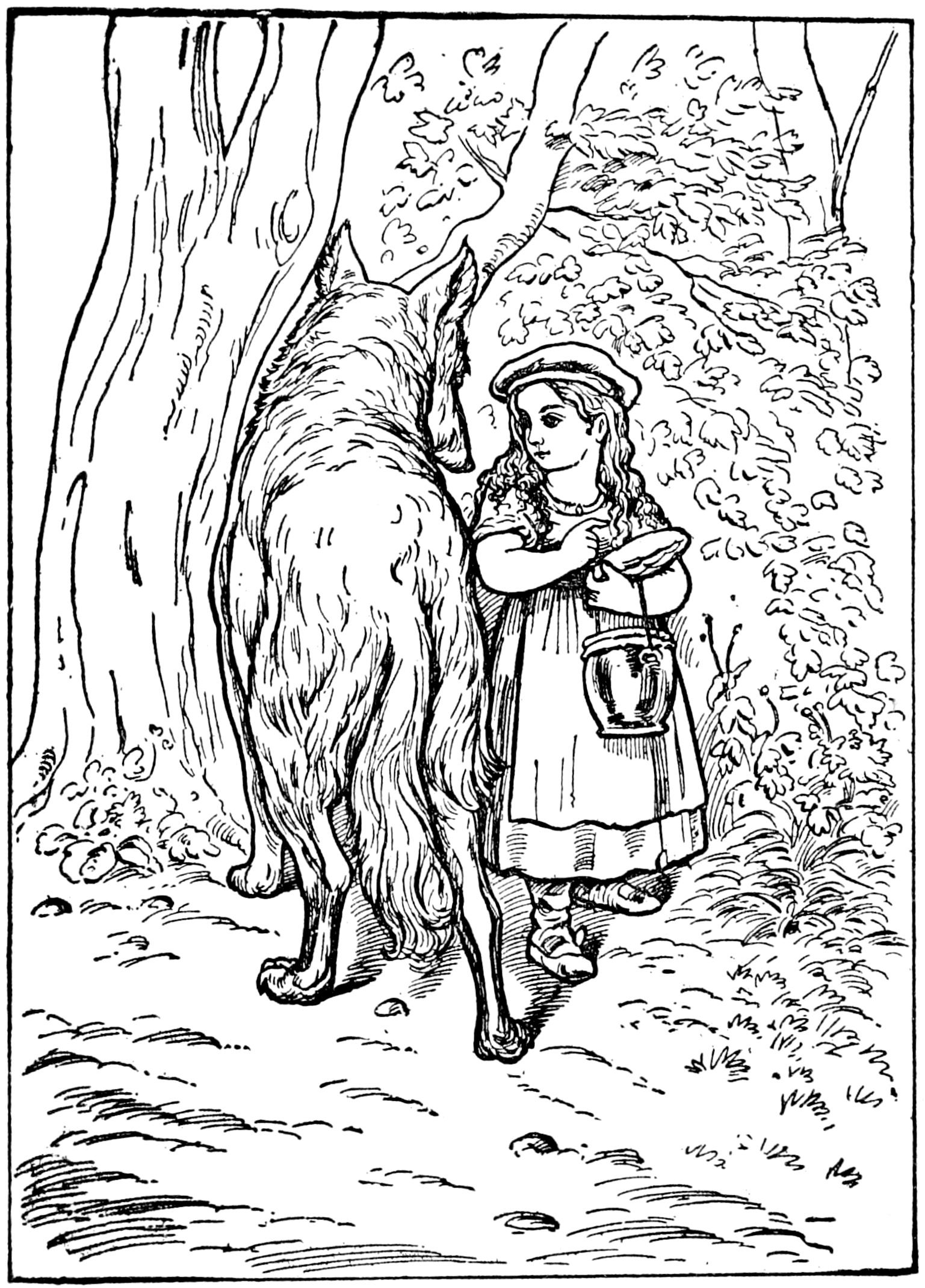 File Little Red Riding Hood In Tales Of Mother Goose Welsh Png Wikimedia Commons