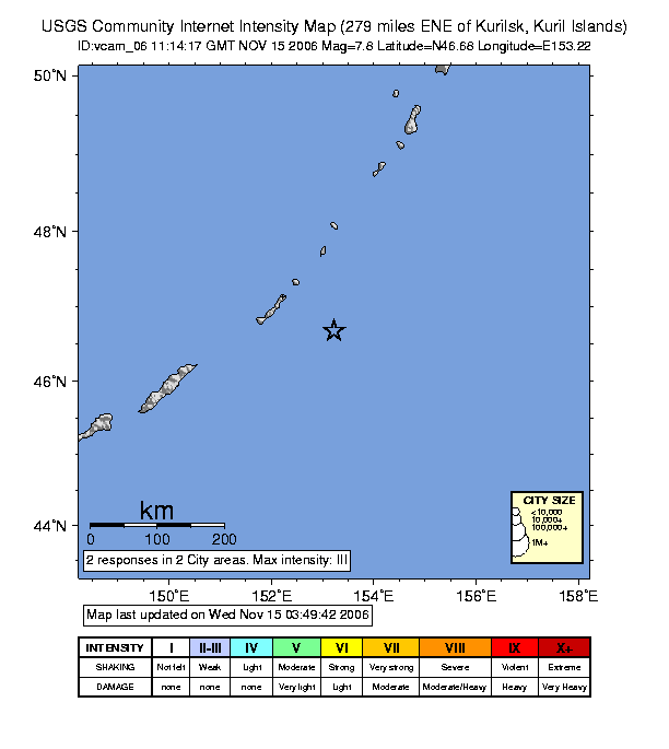 06年千岛群岛地震 维基百科 自由的百科全书
