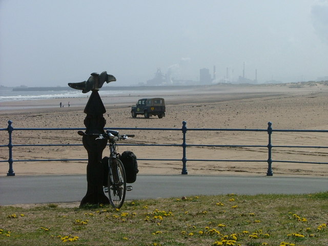 NCN signpost at Seaton Carew - geograph.org.uk - 1747407