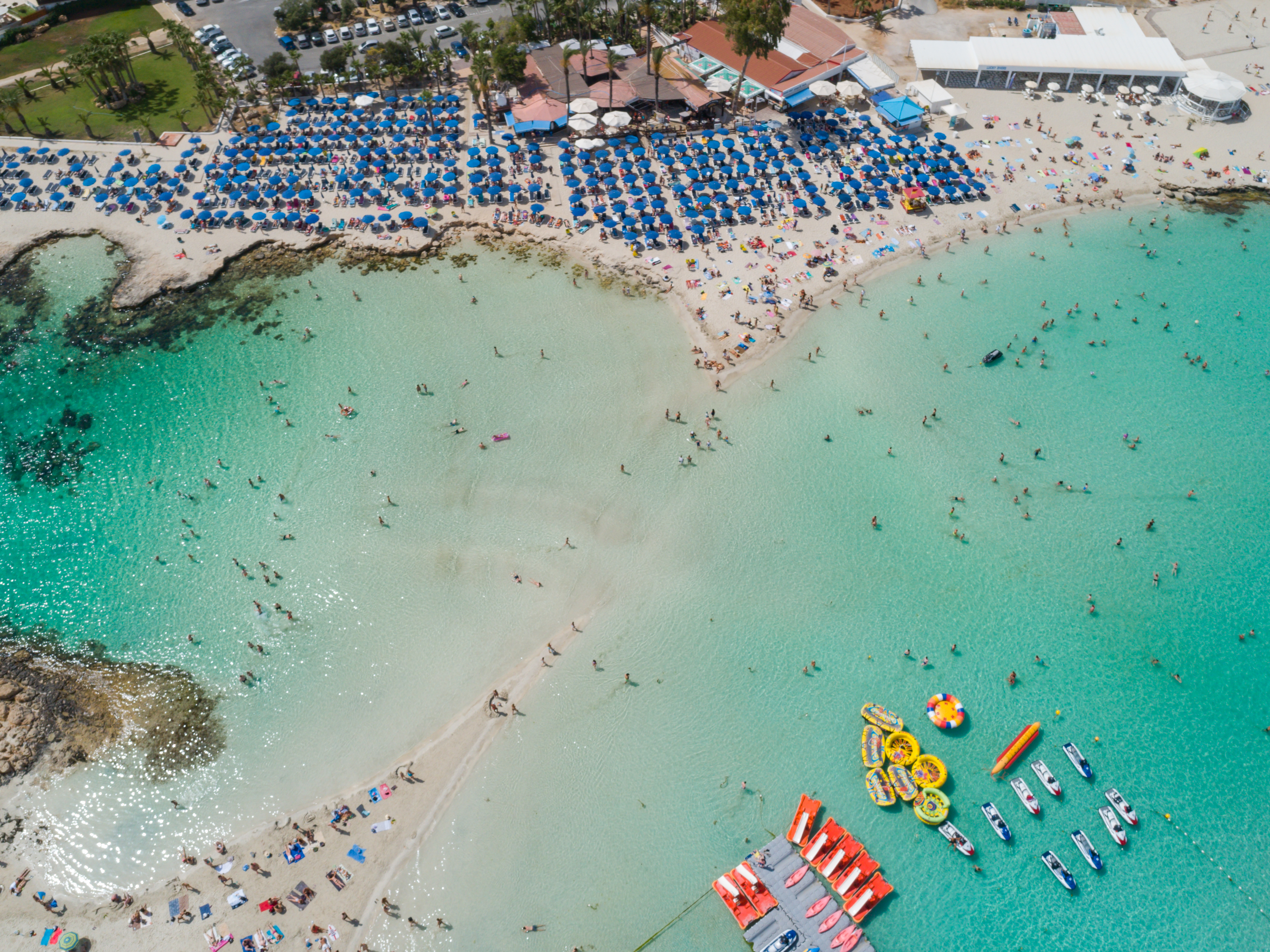 Пляж Nissi Beach Кипр Айя Напа