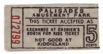 Palisades Amusement Park ride ticket Palisades Amusement Park Ride Ticket.jpg