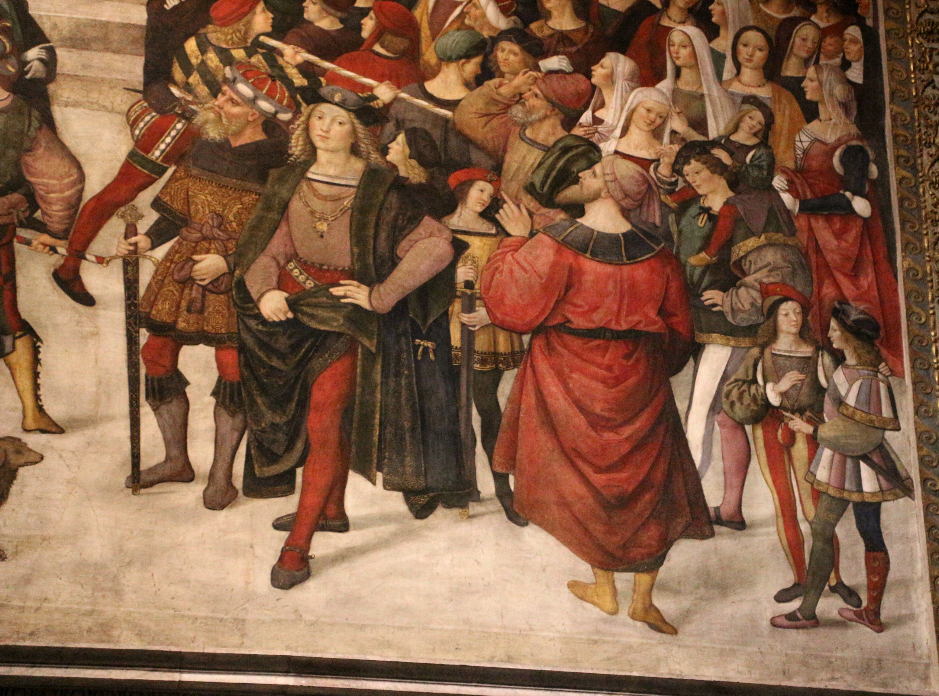 Pinturicchio, incoronazione di pio III, 1503-1508, 07.JPG