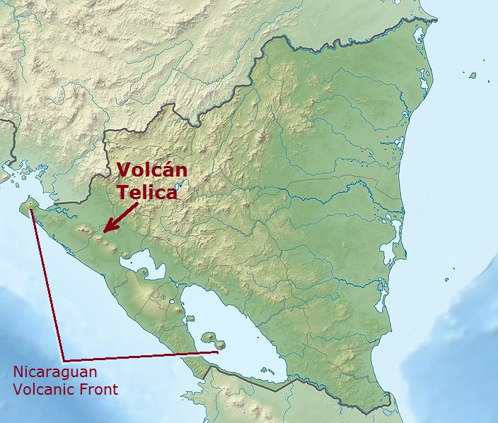 File:Telica volcano nicaraguan volcanic front location map.jpg