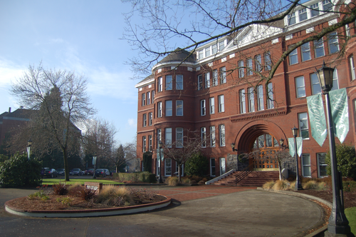 Waldschmidt Hall, formerly West Hall, at the University of Portland.