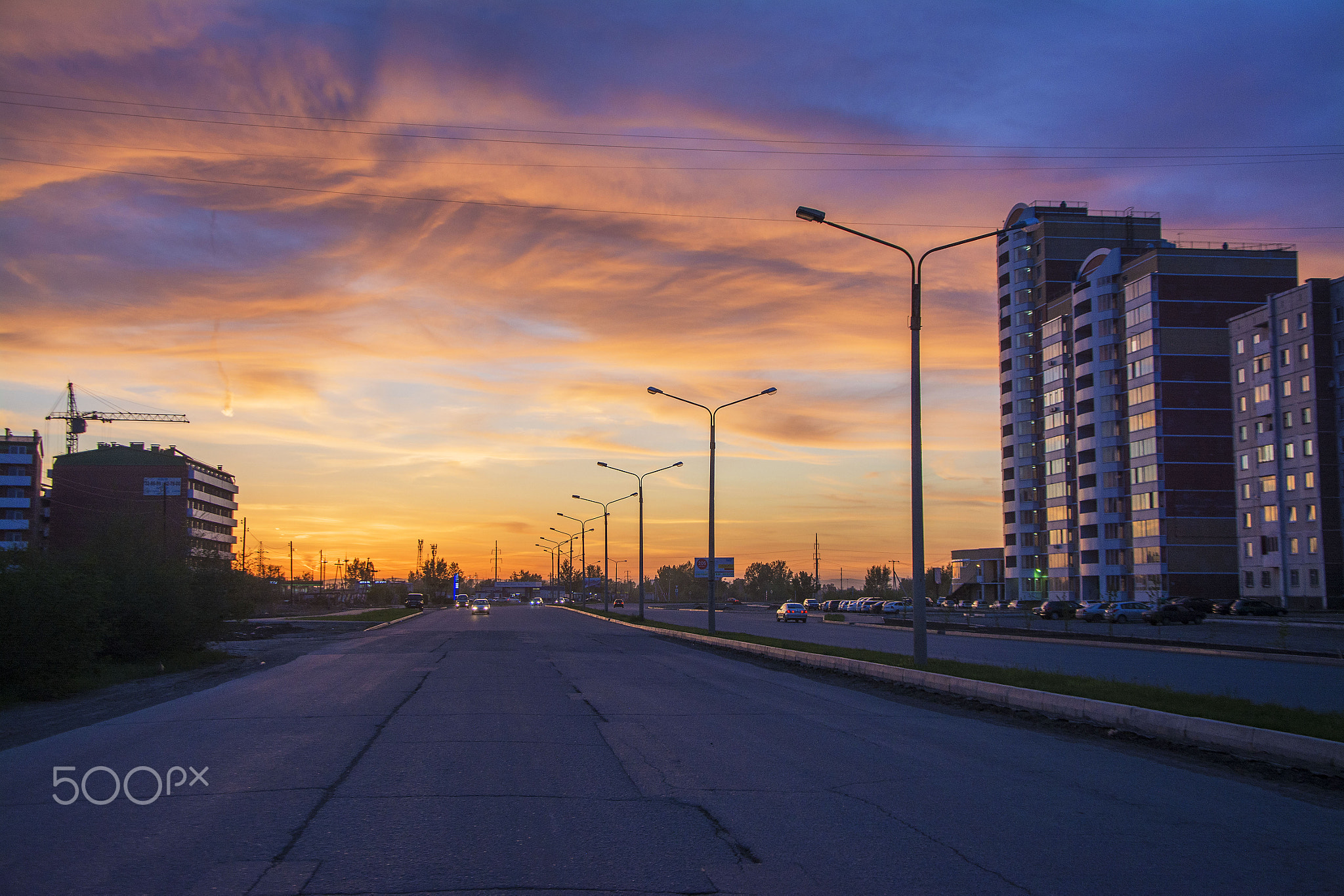 Фото по запросу Закат город