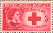 Clara Barton on a 1948 stamp