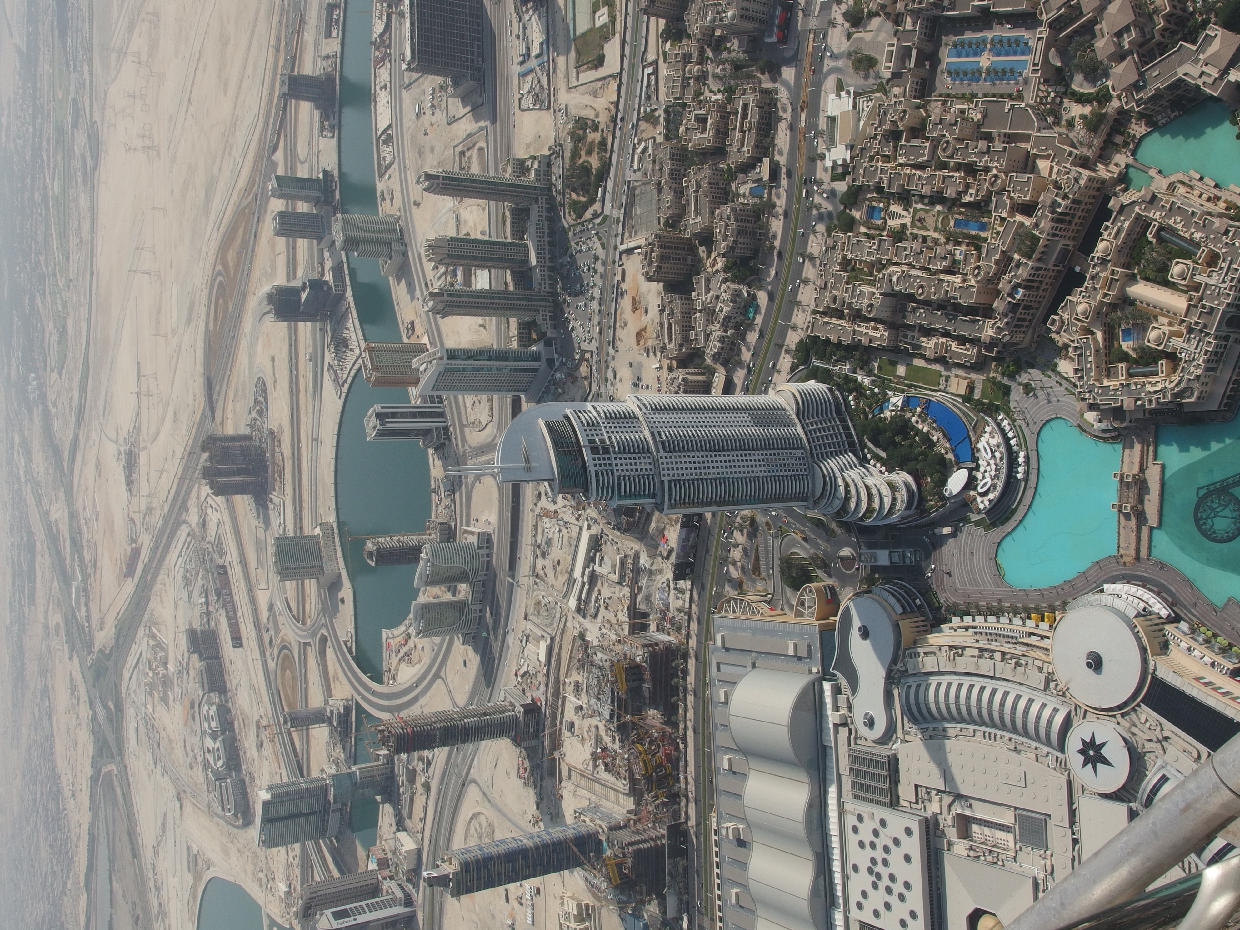 burj khalifa view from space
