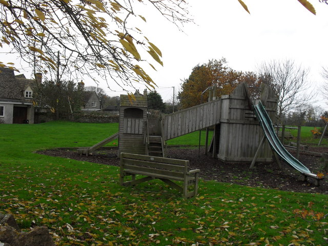 File:Childrens play equipment in Eastleach Turville - geograph.org.uk - 1633653.jpg