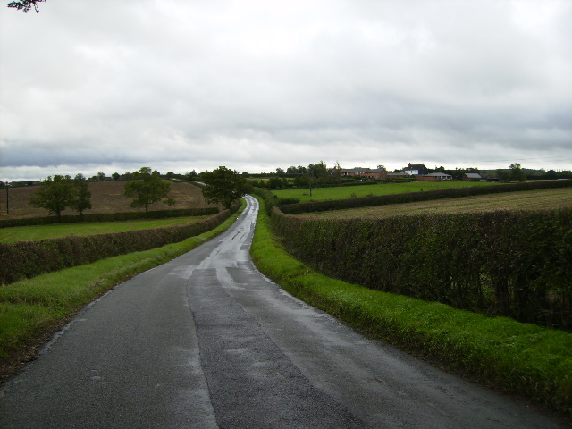 File:Country lane west of Holywell Farm - geograph.org.uk - 256905.jpg