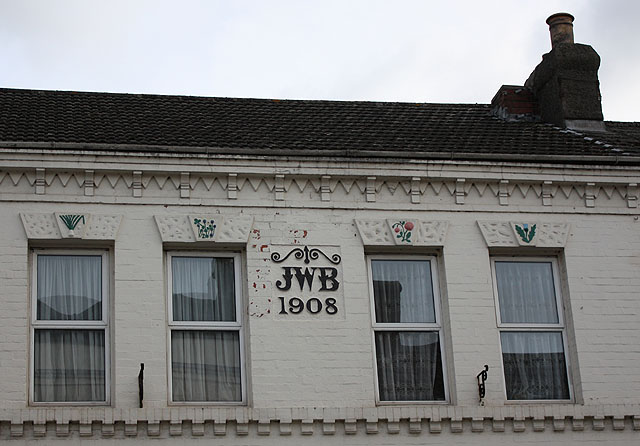 File:Date stone 1908, initials JWB - geograph.org.uk - 1709716.jpg