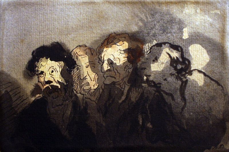 File:Honoré Daumier - Au théâtre (Musée Calvet).jpg