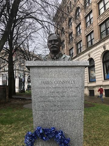 Bust of Connolly in Troy, New York