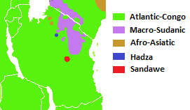 Language families of Tanzania