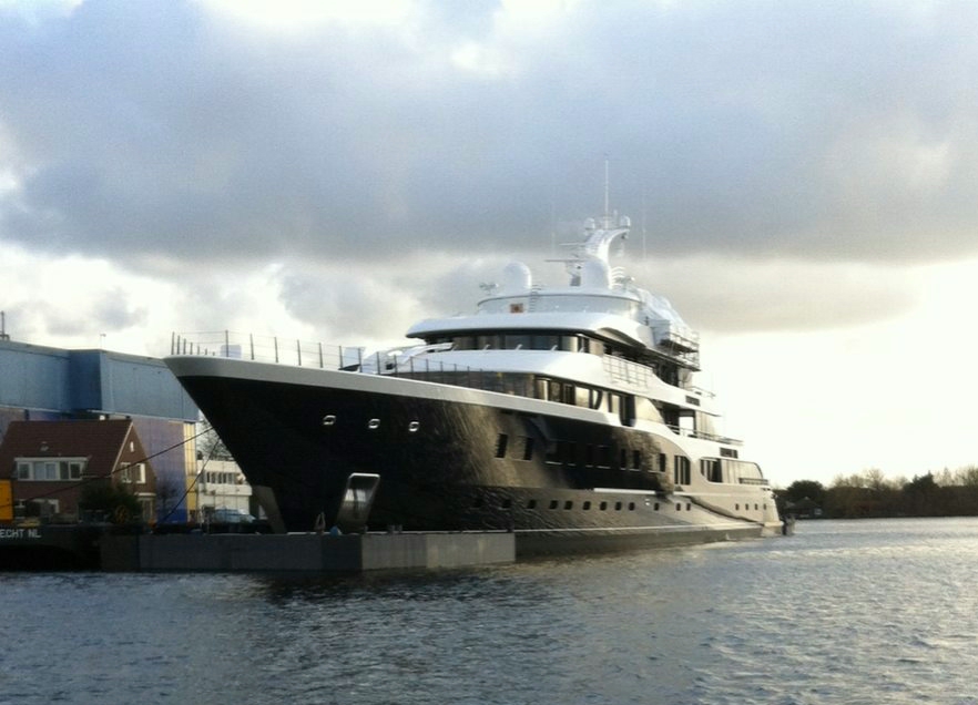 Yacht Symphony Bernard Arnault Stock Photo