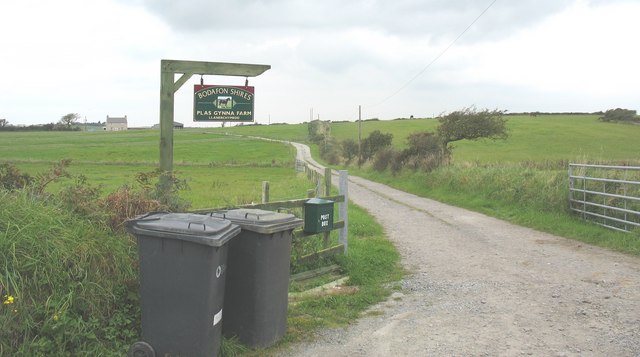 File:New farm road to Plas Cynan - geograph.org.uk - 1011768.jpg