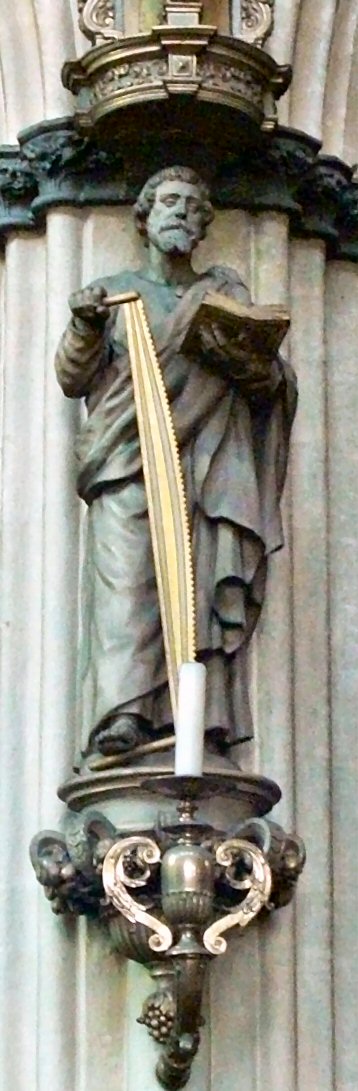 Saint Simon the Zealot with his attribute of a saw