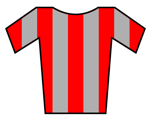 grey and red jersey