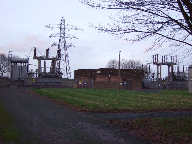 File:Sub Station and Pylon. - geograph.org.uk - 303115.jpg