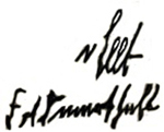 Wilhelm Ritter von Leebs signatur