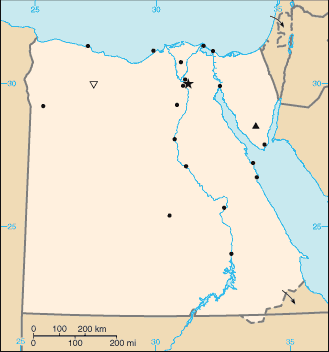 Egyiptom fekvése