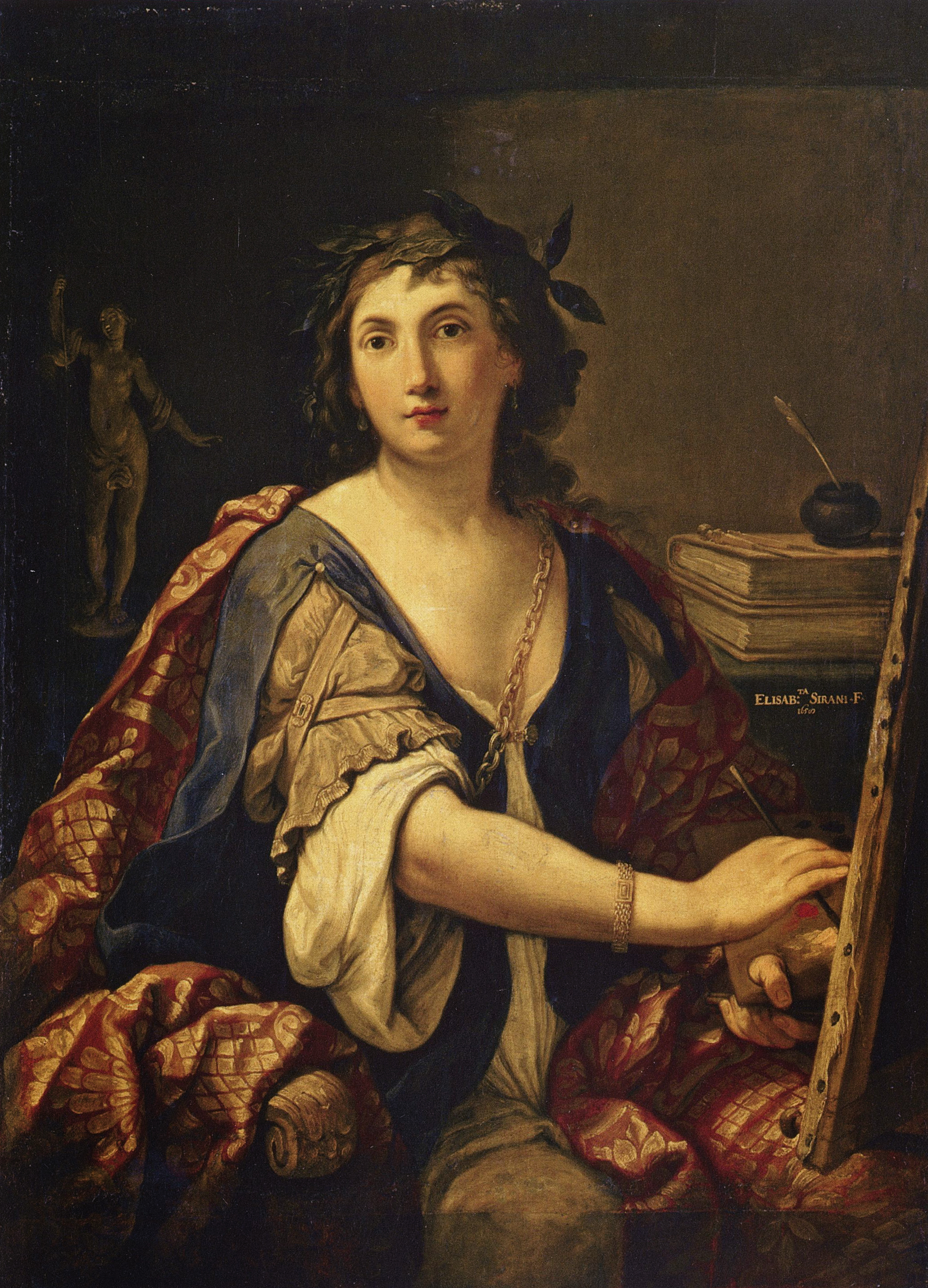 Elisabetta Sirani, Self Portrait as an Allegory of Painting, 1658, Pushkin Museum, Moscow, Russia.