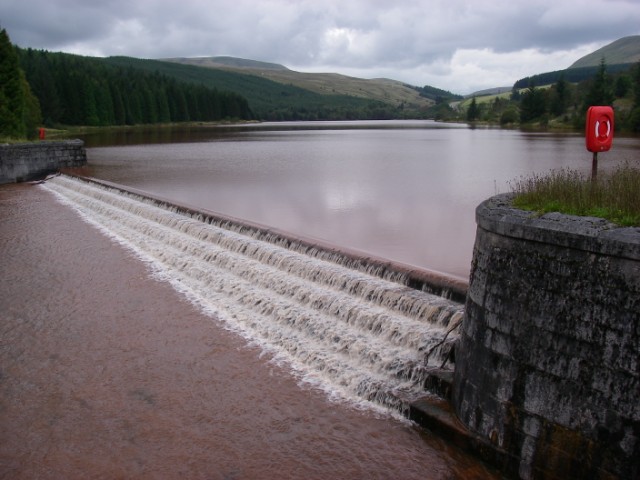 Cantref Reservoir after a storm - geograph.org.uk - 955723