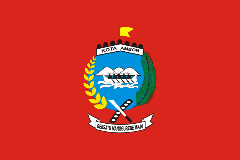 File:City Flag of Ambon.png