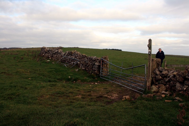 File:Damaged gate above Long Dale - geograph.org.uk - 3758445.jpg