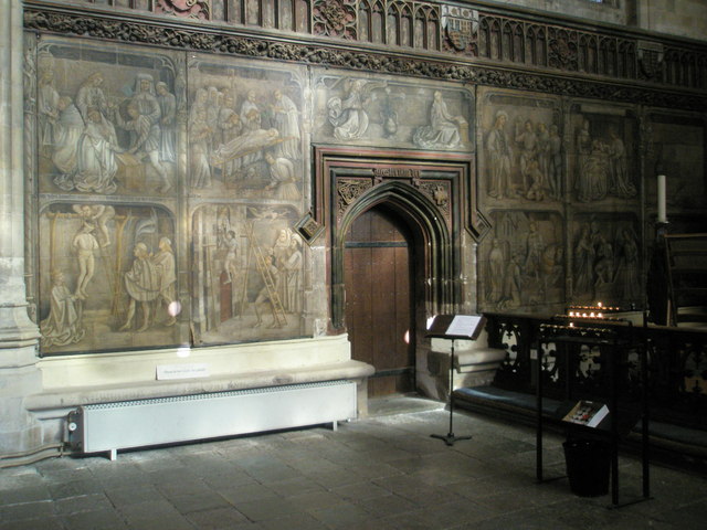 File:Intricate detail on the wall of the Lady Chapel within Winchester Cathedral - geograph.org.uk - 1163802.jpg