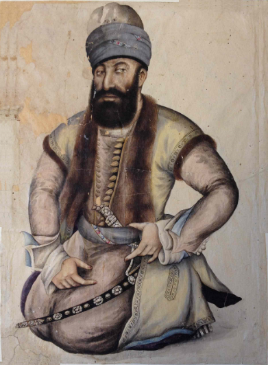 Contemporary portrait of Karim Khan Zand.