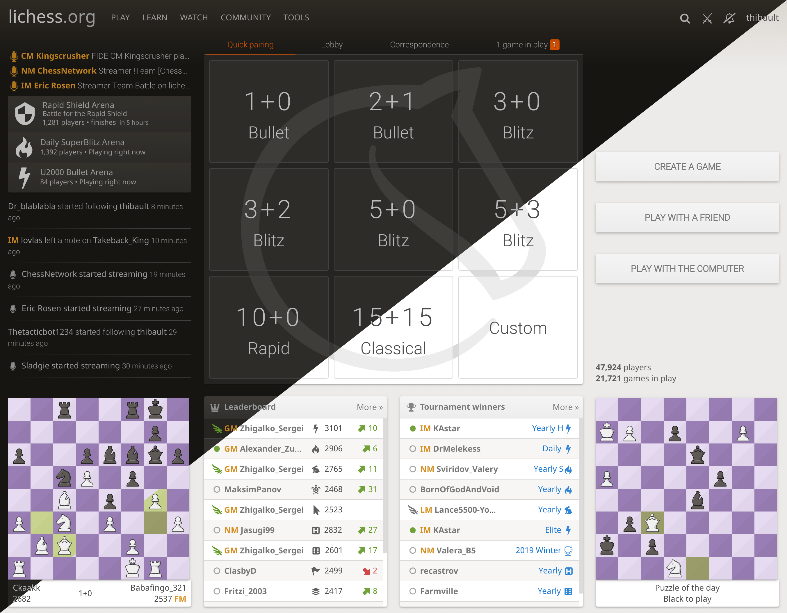 Lichess (mobile) bug in the online Friend's List • page 1/1 • Lichess  Feedback •