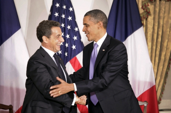 File:President Barack Obama greets President Nicolas Sarkozy (6171470900).jpg