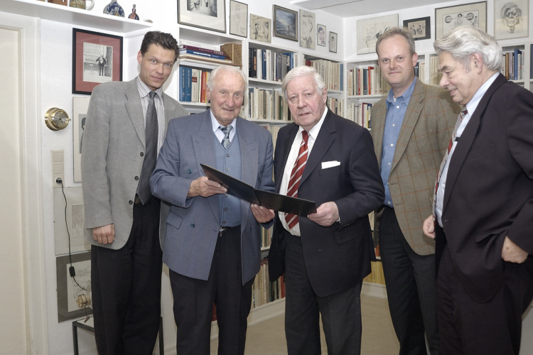 Das Reichsbanner Schwarz-Rot-Gold, Bund aktiver Demokraten Schmidt_Helmut_Ehrenmitgliedschaft_Reichsbanner