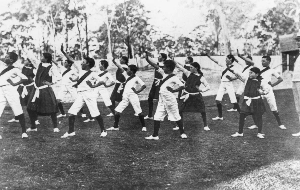 StateLibQld 1 110864 Calisthenics at a Queensland State School, ca. 1912