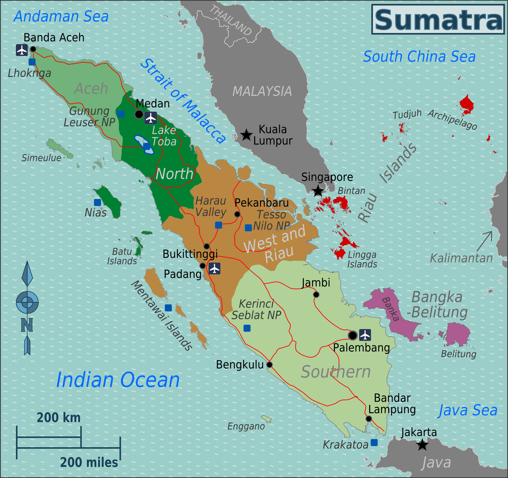 File Sumatra  regions map  png Wikimedia Commons