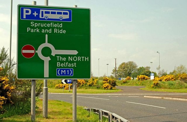 File:The M1 at Sprucefield (2) - geograph.org.uk - 1272730.jpg