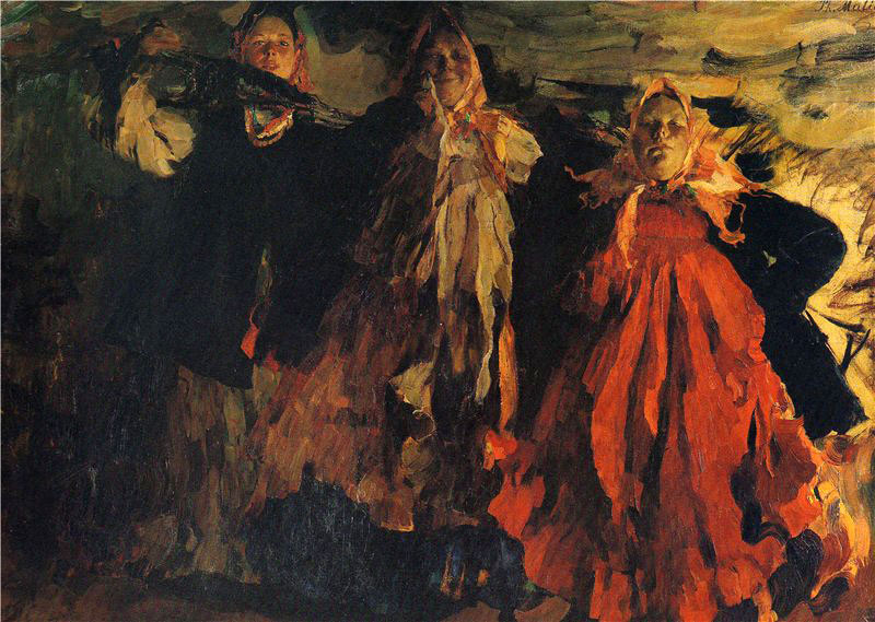 File:Three peasant women by F.Malyavin (1902).jpg