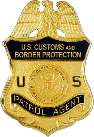 US Border Patrol agent badge