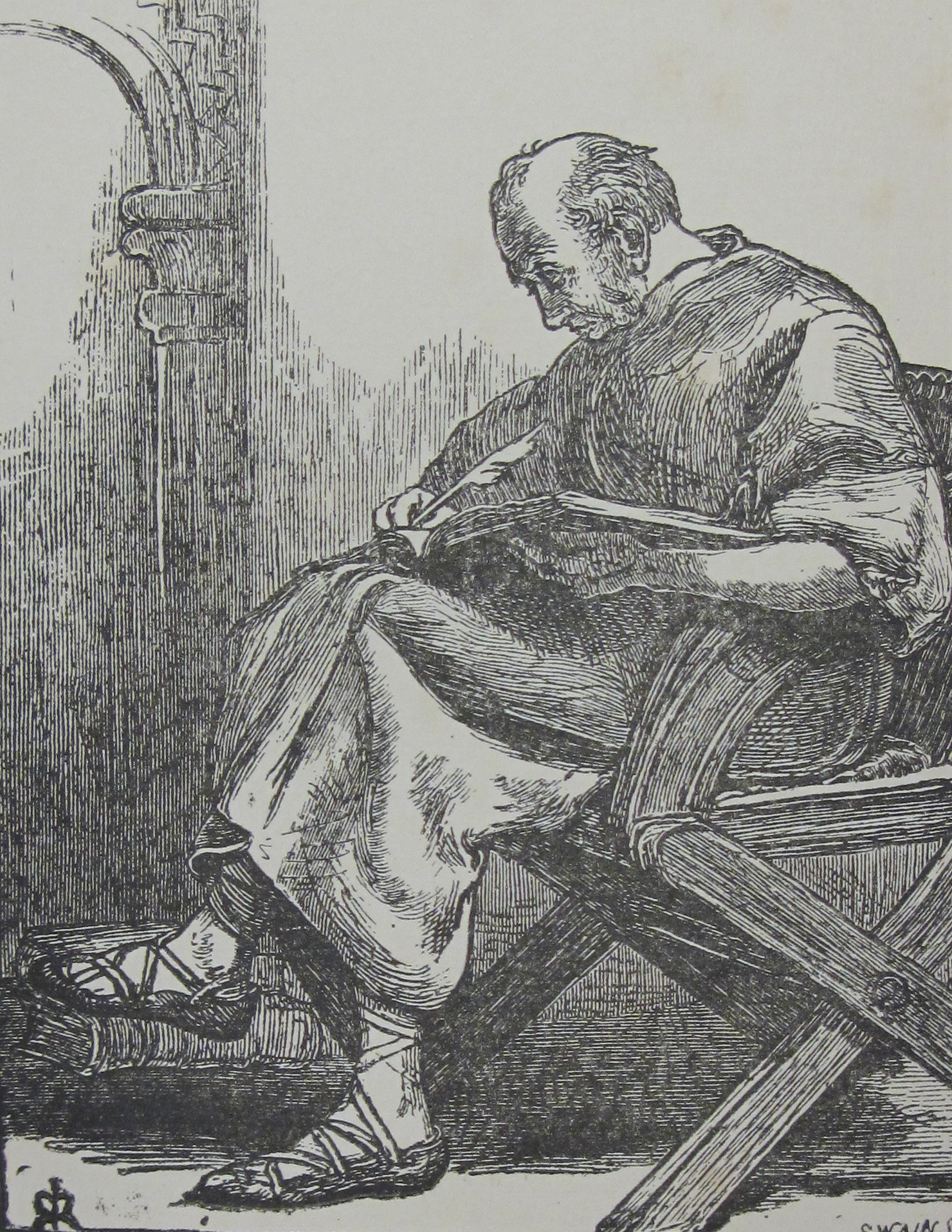 Wace drawn by [[John Everett Millais]]