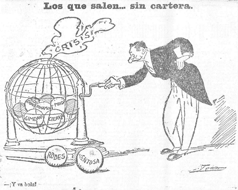 Los que salen... sin cartera, 5 de marzo de 1918.