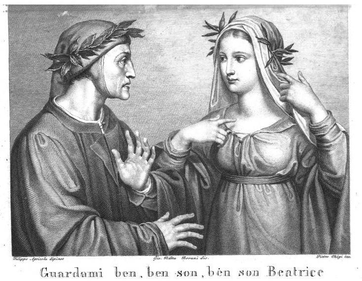 File Dante e Beatrice Purgatorio Canto XXX.jpg Wikimedia Commons