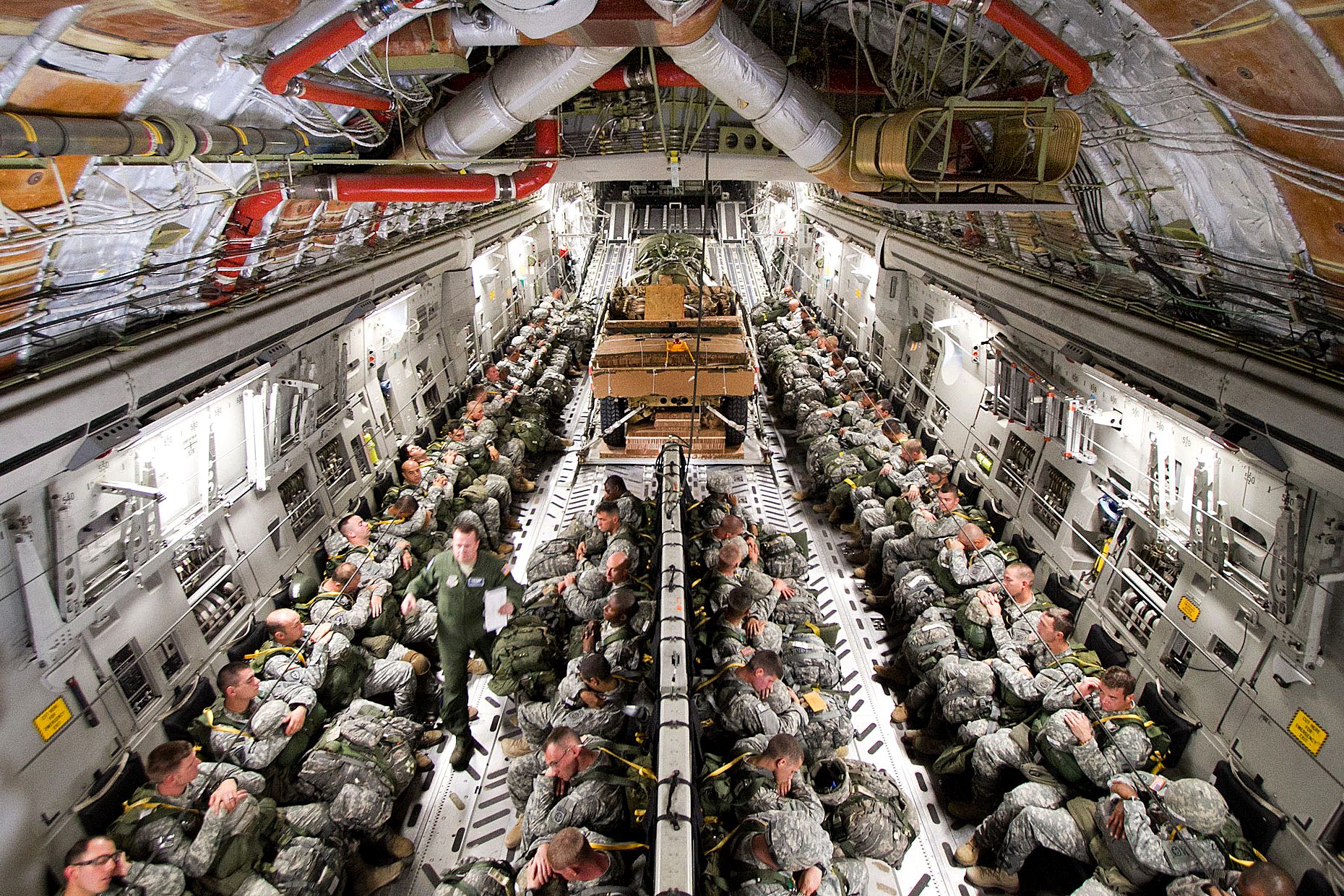 inside army planes