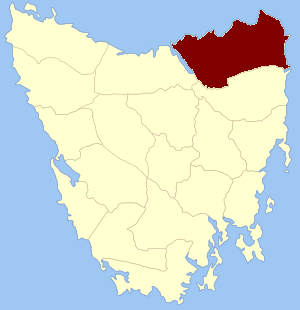 Dorset Land District Cadastral in Tasmania, Australia