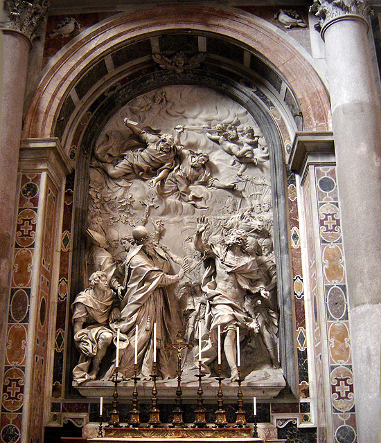 Relief de la Rencontre de saint Léon et d'Attila.